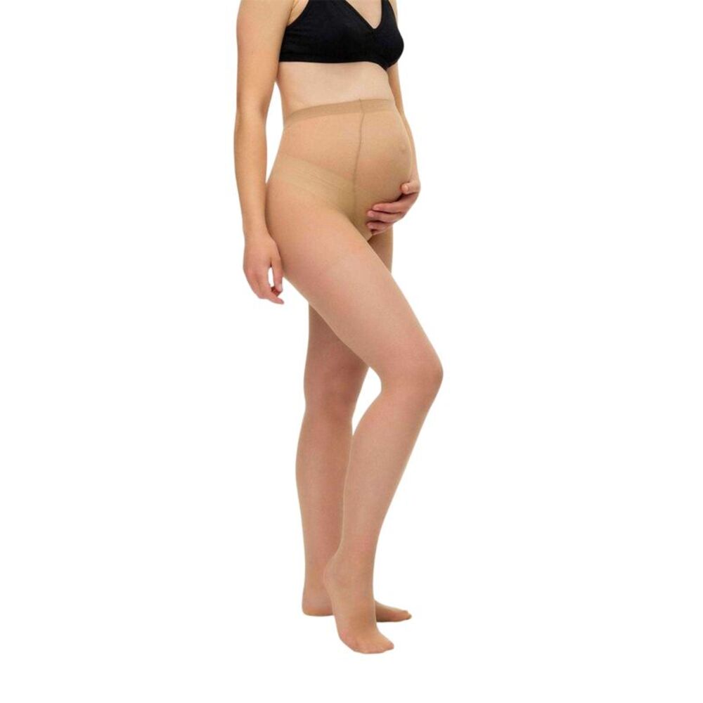 Mamalicious Womens/Ladies Sheer Maternity Pantyhose (Pack of 2) / Black/Tan